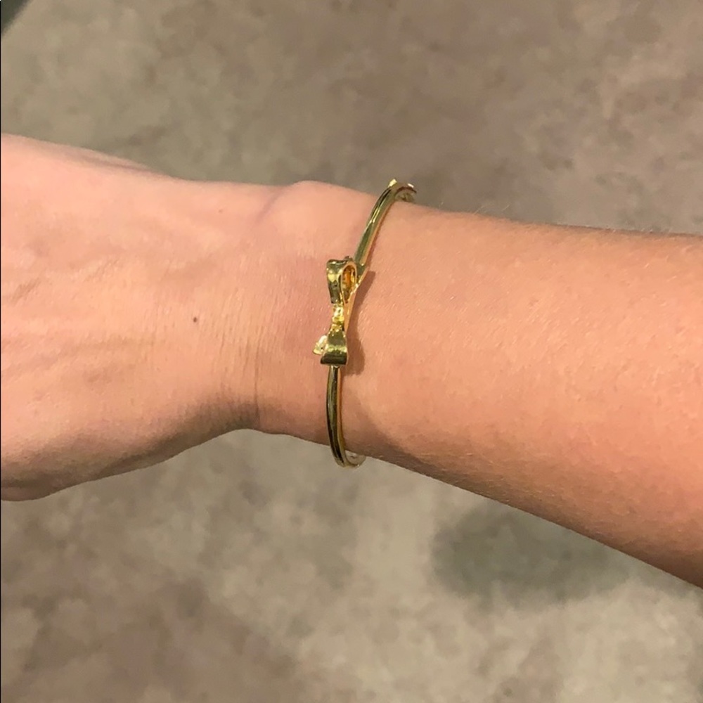 Kate Spade gold bow bracelet
